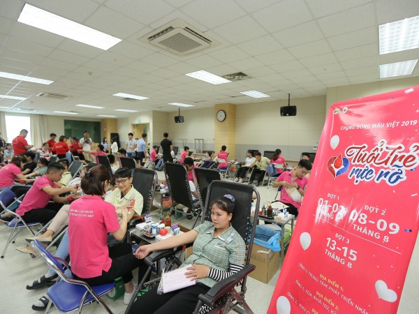 Chương trình hiến máu tình nguyện năm 2019: Tuổi trẻ rực rỡ cùng “Chung dòng máu Việt”