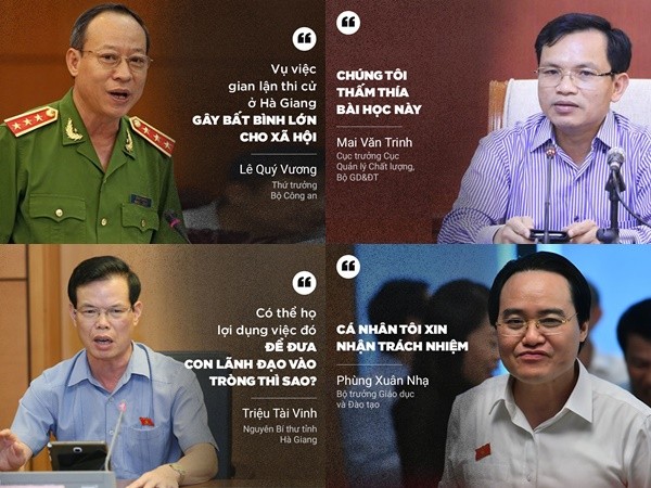 Điểm lại những phát ngôn đáng chú ý vụ bê bối sửa điểm thi THPT ở Hà Giang