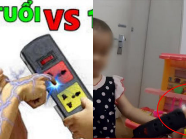 Dân mạng phẫn nộ với kênh YouTube dạy trẻ em dùng ổ điện để giật người lớn