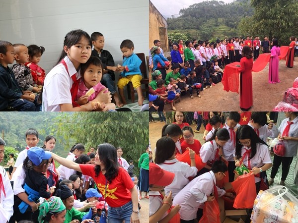 Teen THCS Cầu Giấy ghé thăm trường Khư Phá (Hà Giang) trong chuyến thiện nguyện ý nghĩa 