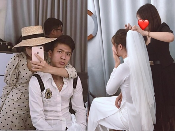 Cầu thủ Phan Văn Đức cùng bạn gái Nhật Linh đi thử váy cưới