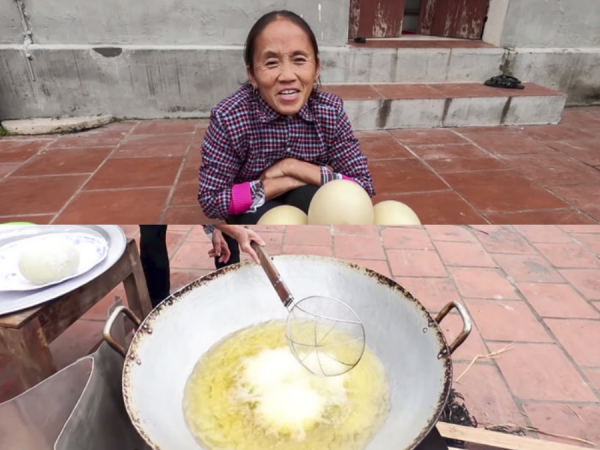 Làm trứng đà điểu khổng lồ, Bà Tân bị dân mạng chỉ ra lỗi có thể khiến người ăn ngộ độc