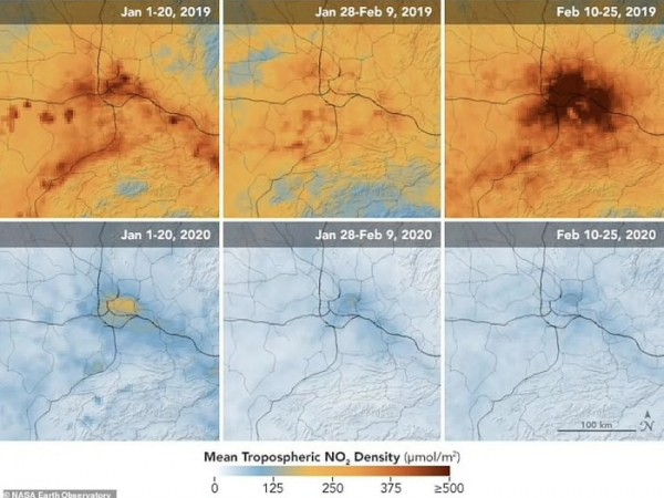 Cách ly chống dịch 2 tháng, Trung Quốc thoát nạn ô nhiễm trên diện rộng qua ảnh NASA